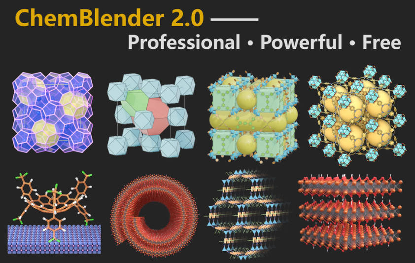 ChemBlender：一款基于开源三维软件Blender开发的专业分子结构可视化插件